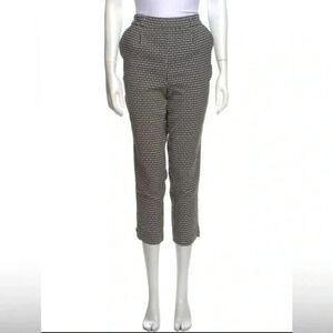 Anthropologie ankle Pants Strait Leg black white Printed Women’s Size XS